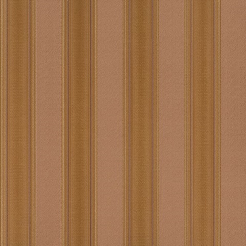 Tiberia Brown Large Satin Stripe