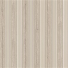 Tiberio Light Brown Silk Stripe