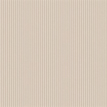 Ticking Beige Stripe Wallpaper