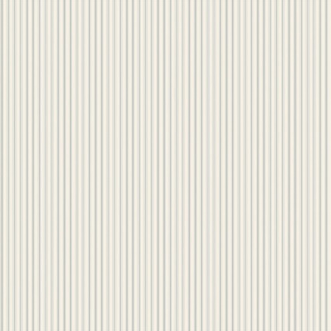 Ticking Stripe Blue Wallpaper