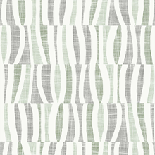 Tides Green Abstract Squiggly Vertical Lines Wallpaper