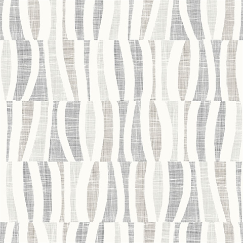 Tides Grey Abstract Squiggly Vertical Lines Wallpaper