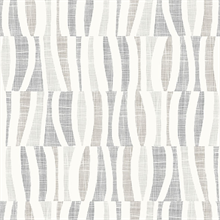 Tides Grey Abstract Squiggly Vertical Lines Wallpaper