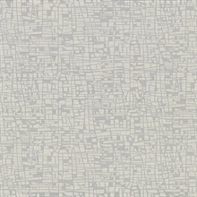 Tiffany Silver Abstract Geometric Wallpaper