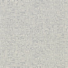 Tiffany Silver Abstract Geometric Wallpaper