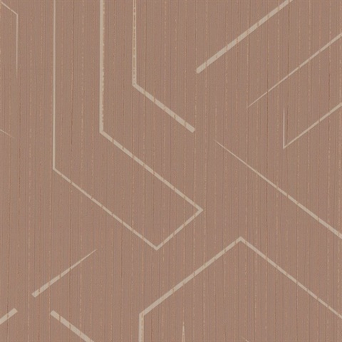 Tikal Terracotta Commercial Wallpaper