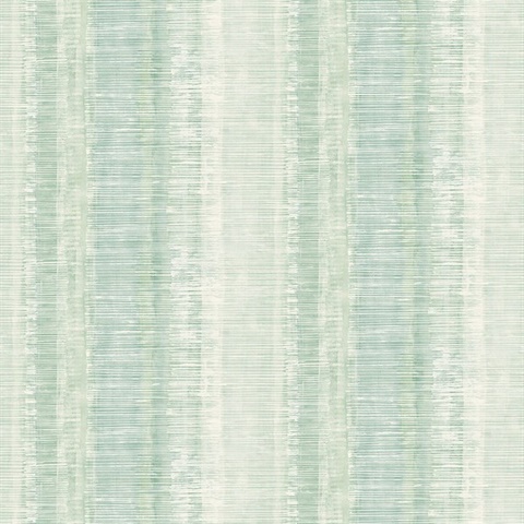 Tikki Faux Vertical Weathered Stripe Jade Wallpaper
