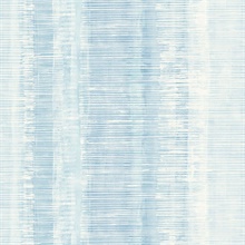 Tikki Faux Vertical Weathered Stripe Light Blue Wallpaper