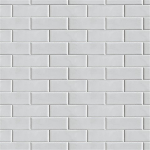 Tile Subway Tile Ivory Peel and Stick Wallpaper