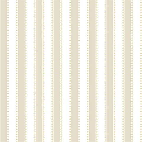 Tilford Beige Awning Linen Stripe Wallpaper