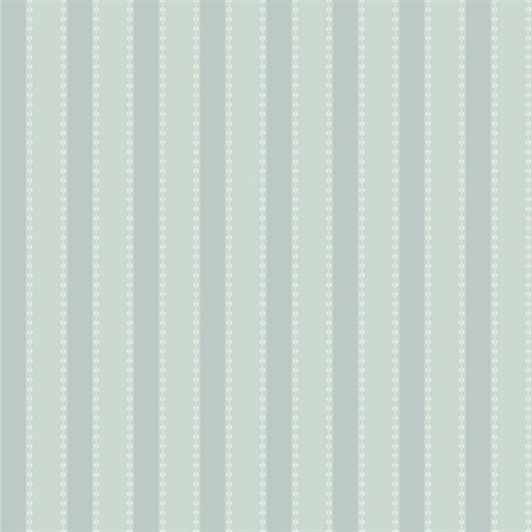 Tilford Blue Awning Linen Stripe Wallpaper