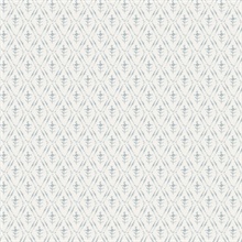 Tillie Blue Diamond Floral Wallpaper