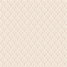 Tillie Blush Diamond Floral Wallpaper