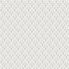 Tillie Grey Diamond Floral Wallpaper