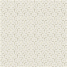 Tillie Neutral Diamond Floral Wallpaper