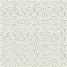 Tillie Sage Diamond Floral Wallpaper