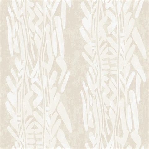 Timira Beige Vertical Stripe Wallpaper