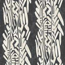 Timira Charcoal Vertical Stripe Wallpaper