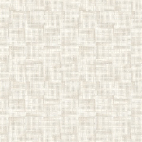 Ting Cream Lattice Wallpaper