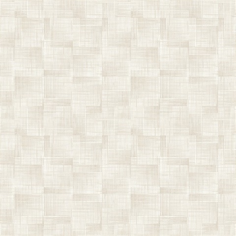 Ting Cream Lattice Wallpaper