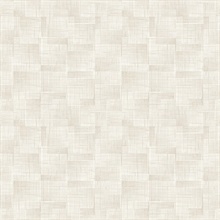 Ting Cream Lattice Wallpaper