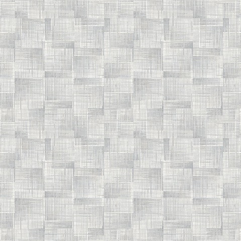 Ting Grey Textured Abstract Crosshatch Wallpaper