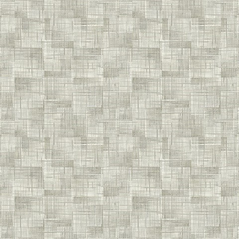 Ting Taupe Lattice Wallpaper