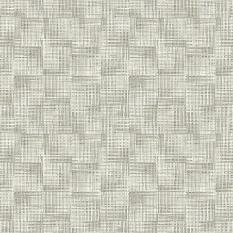 Ting Taupe Textured Abstract Crosshatch Wallpaper