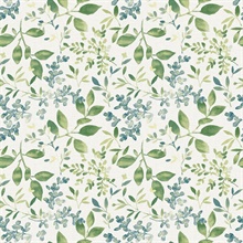 Tinker Green Woodland Floral Botanical Wallpaper