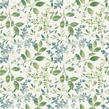 Tinker Green Woodland Floral Botanical Wallpaper