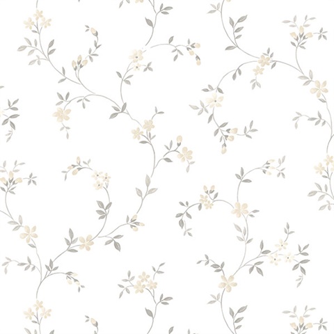 Tiny Vine Flowers Wallpaper
