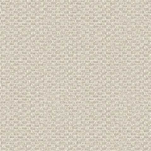 Tishomingo Burlap Textile String Basketweave Wallpaper