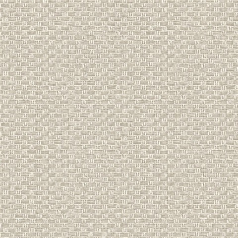 Tishomingo Burlap Textile String Basketweave Wallpaper