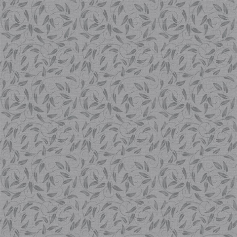 Tit Willow Silver Grey Wallpaper