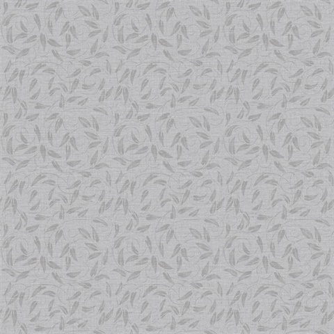 Tit Willow Silver Grey Wallpaper