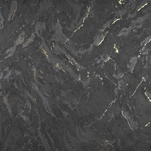 Titania Black Marble Texture Wallpaper