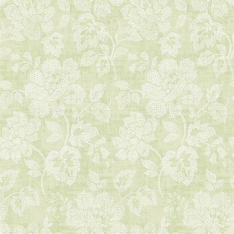 Tivoli Sage Floral Wallpaper