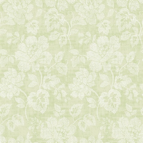 Melany Rose Wallpaper Sage Green World of Wallpaper AF0016