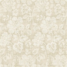 Tivoli Taupe Floral Wallpaper