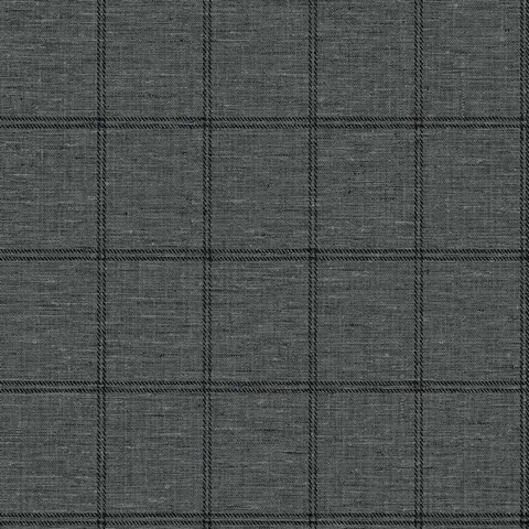 Tobin Coastal Geometric Linen Charcoal Wallpaper