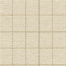 Tobin Coastal Geometric Linen Oat Wallpaper