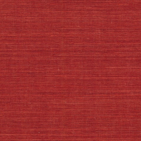 Maguey Natural Sisal Grasscloth Tomato Wallpaper