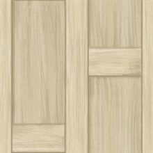 Tooting Faux Wooden Crates Sandstorm Wallpaper