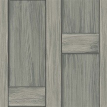 Tooting Faux Wooden Crates Taupe Wallpaper