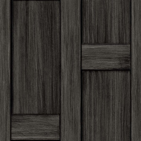 Tooting Faux Wooden Crates Twilight Wallpaper