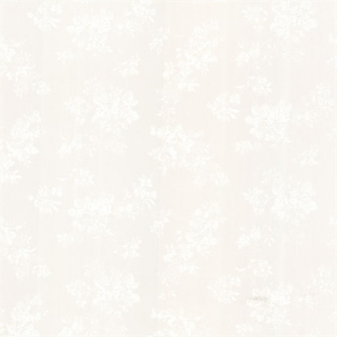 992-68330 | Tori White Satin Floral | Wallpaper Boulevard