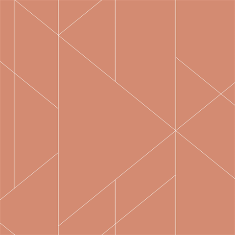 Torpa Coral Geometric Wallpaper