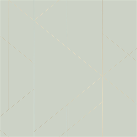 Torpa Mint Geometric Wallpaper