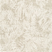 Torquino Off-White Tropical Leaves Wallpaper