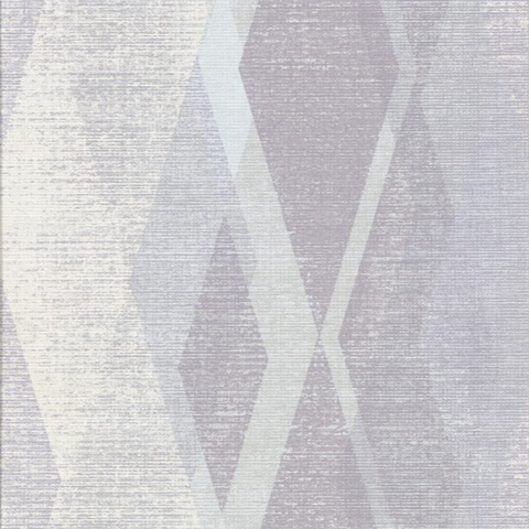 Torrance Lavender Distressed Geometric Wallpaper